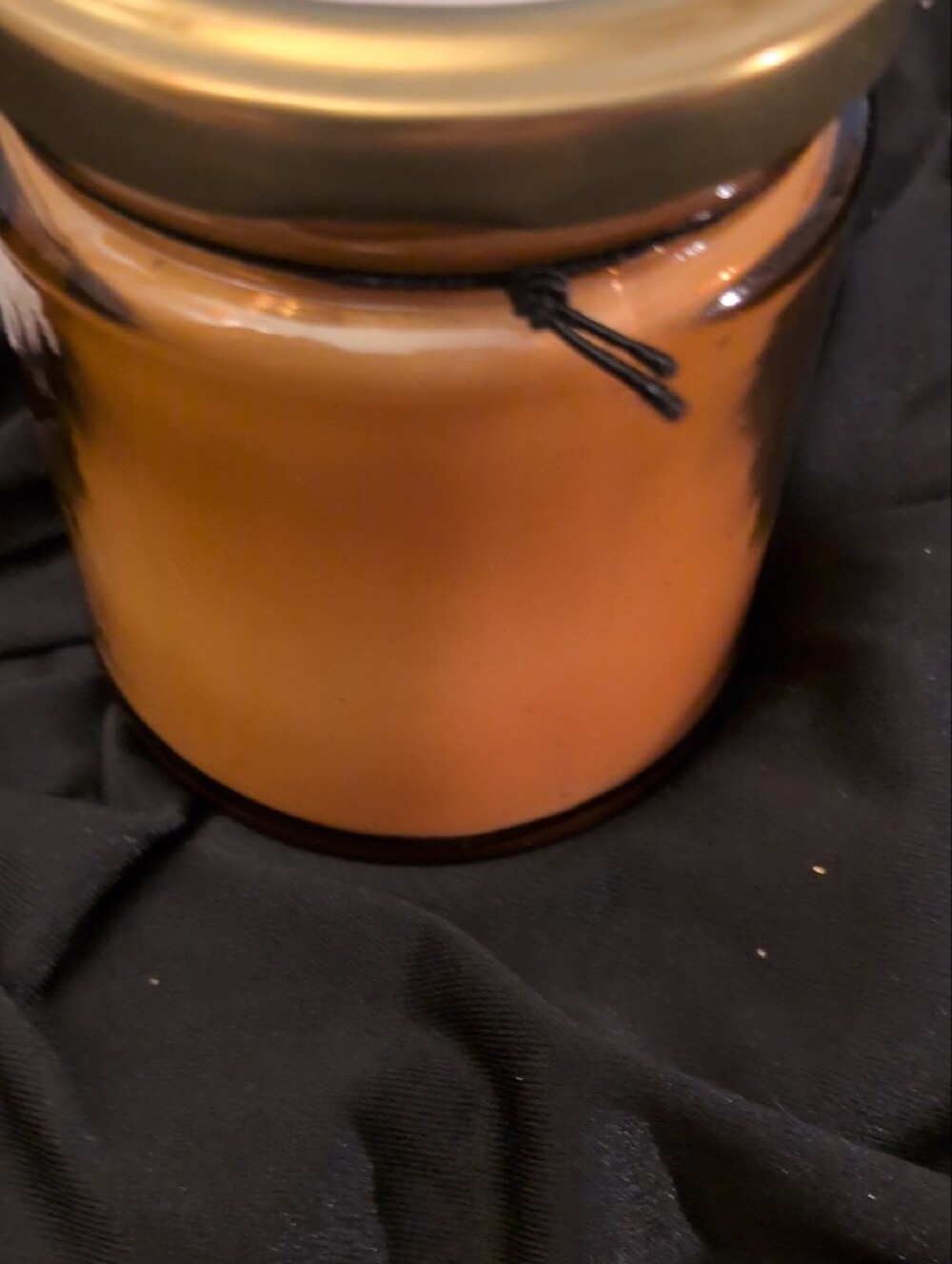 "Working From Home" Scented Soy Candle - Gold Amber - Picture 8 of 8